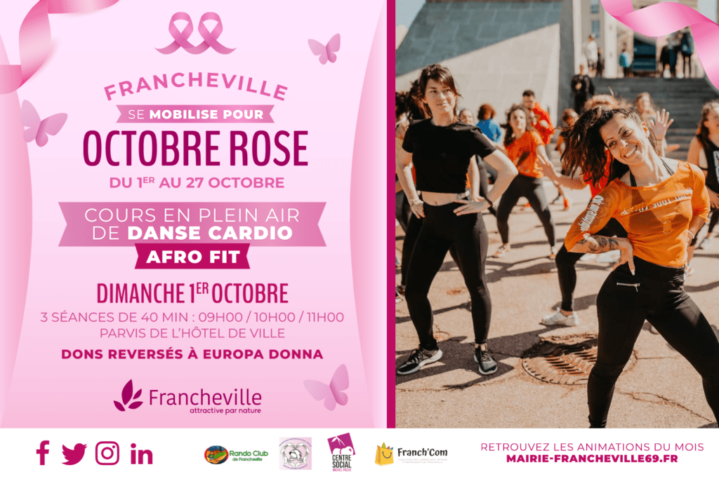 Pour Octobre Rose, Francheville se mobilise contre le cancer du sein !
